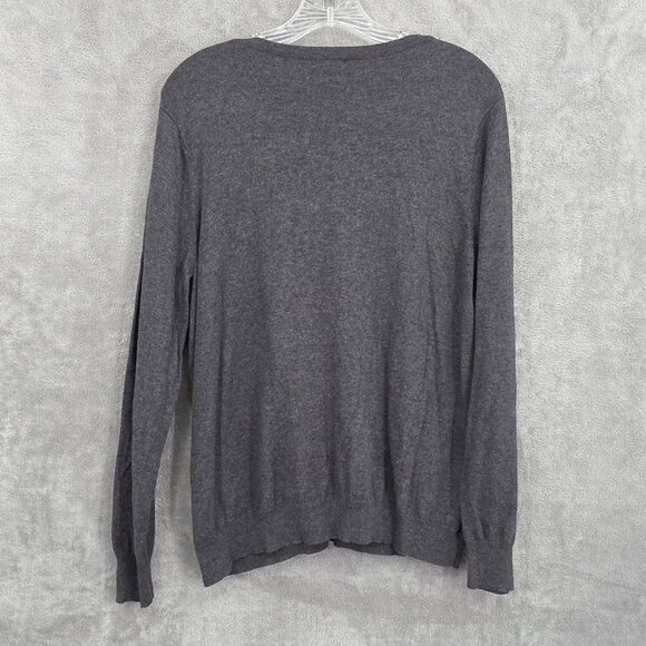 Merona Cardigan Sweater Bundle XXL Black White Grey Stripe Bling Button Up Knit - Picture 7 of 13